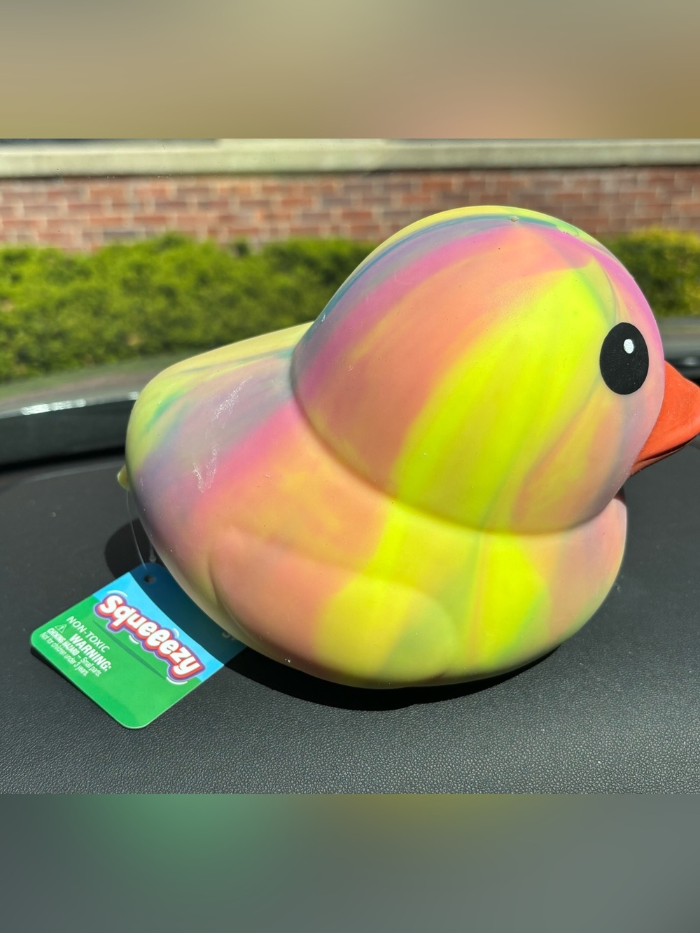 Sunny Days Tied Dye Jumbo Duck Squishy Toy